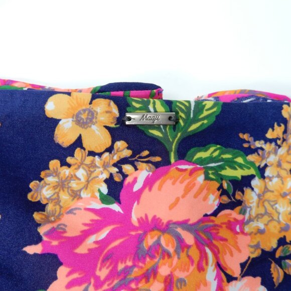 Maaji Peony Applause High Rise Leg Lace up BIKINI BOTTOM Sz M Cheeky Floral NEW - Picture 6 of 8